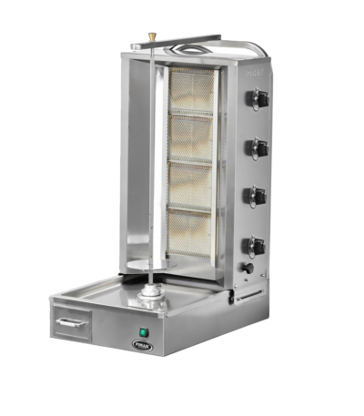 Gas Shawarma Machine With Down Motor 4 Burner