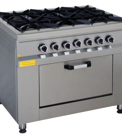 6 Burner Gas Cooker With Gas Oven