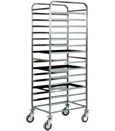 Heavy Duty 18 Trays Trolley